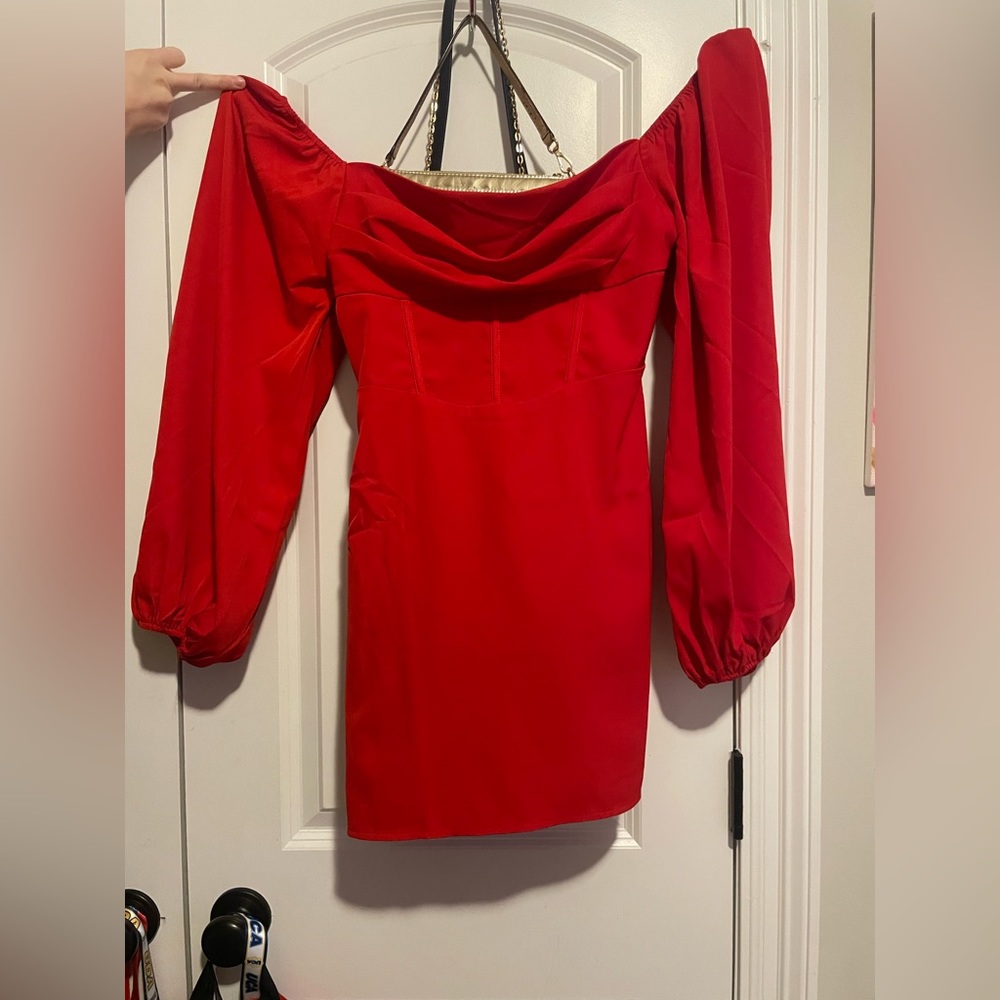 princess polly red dress size 10 never worn